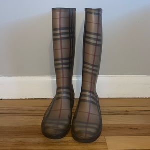 Burberry rain boots